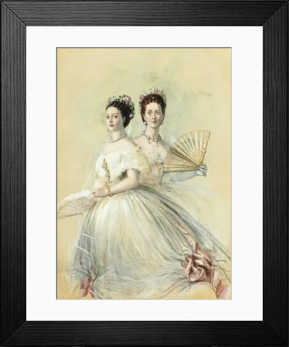 Framed Print : Tsesarevna Maria Feodorovna (1847-1928), later Empress of Russia, and the Princess of Wales Framed Print : Tsesarevna Maria Feodorovna (1847-1928), later Empress of Russia, and the Princess of Wales