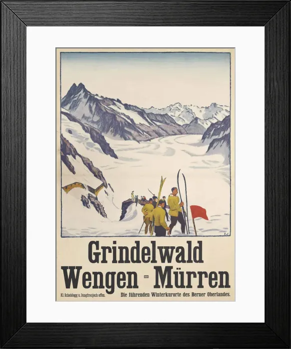 Framed Print : Grindelwald - Wengen - Mürren