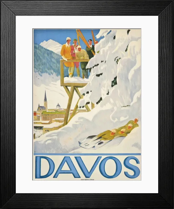 Framed Print : Davos, 1918 Framed Print : Davos, 1918