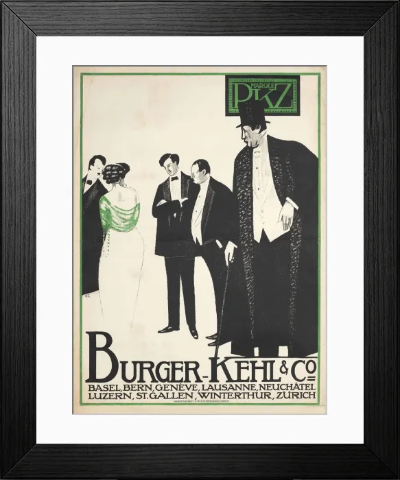 Framed Print : PKZ Burger-Kehl & Co. 1912 Framed Print : PKZ Burger-Kehl & Co. 1912