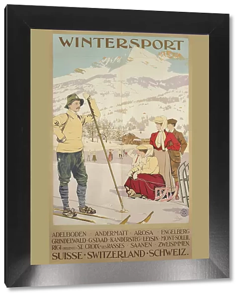 Winter sports, Switzerland, c1900