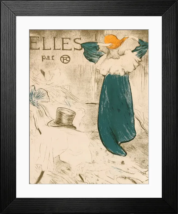 Framed Print : Frontispiece from Elles, 1896