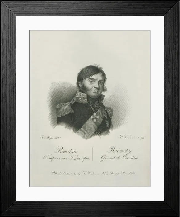 Framed Print : Portrait of Nikolay Nikolayevich Raevsky (1771-1829), 1813 Framed Print : Portrait of Nikolay Nikolayevich Raevsky (1771-1829), 1813