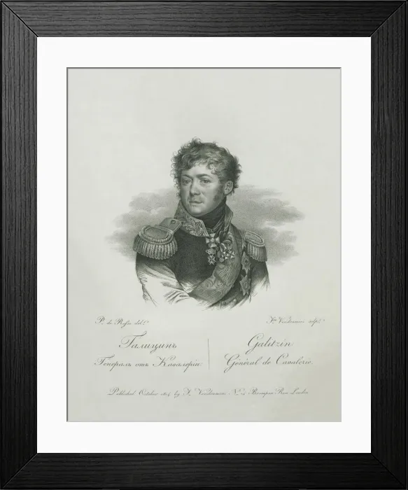 Framed Print : Portrait of Prince Dmitriy Vladimirovich Golitsyn (1771-1844), 1813 Framed Print : Portrait of Prince Dmitriy Vladimirovich Golitsyn (1771-1844), 1813