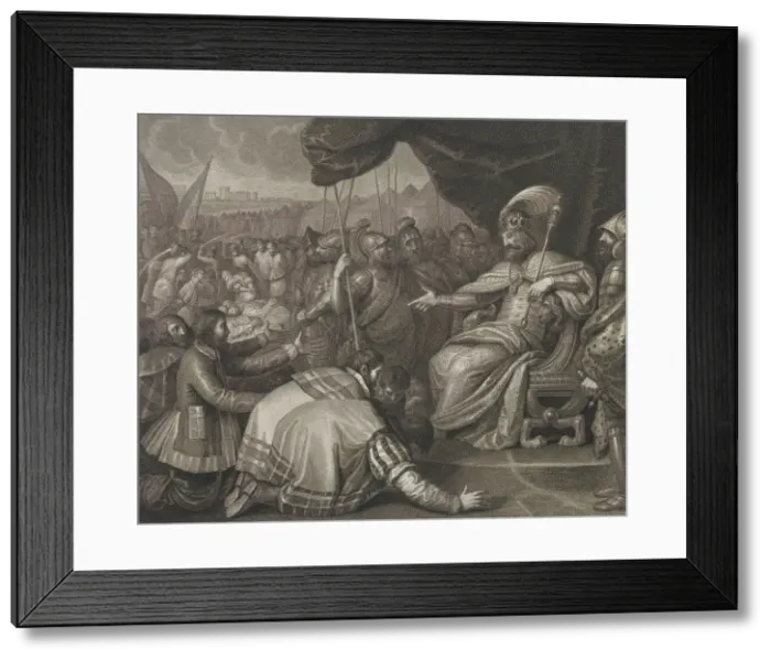 Framed Print : Pomerania swearing allegiance to King Mieszko II Lambert of Poland, Late 18th century Framed Print : Pomerania swearing allegiance to King Mieszko II Lambert of Poland, Late 18th century