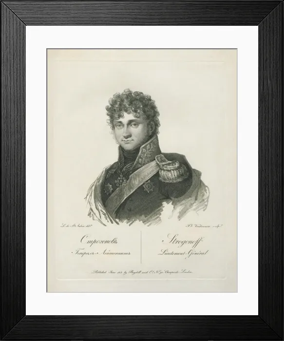 Framed Print : Portrait of Count Pavel Alexandrovich Stroganov (1774-1817), 1813 Framed Print : Portrait of Count Pavel Alexandrovich Stroganov (1774-1817), 1813