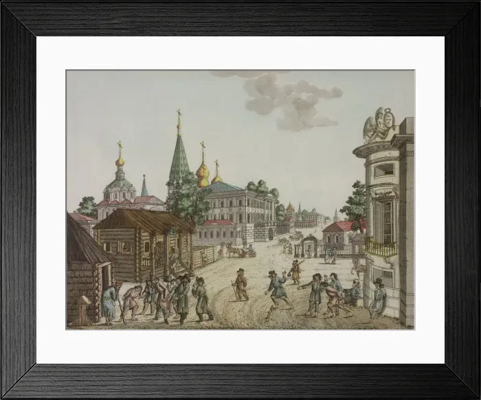 Framed Print : Games of the Russians on the streets, Between 1792 and 1820 Framed Print : Games of the Russians on the streets, Between 1792 and 1820