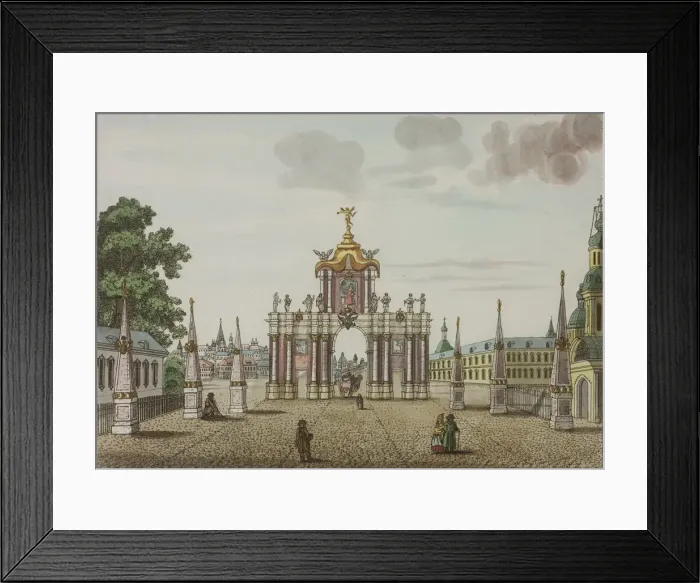 Framed Print : The Red Gates in Moscow, Between 1792 and 1820 Framed Print : The Red Gates in Moscow, Between 1792 and 1820