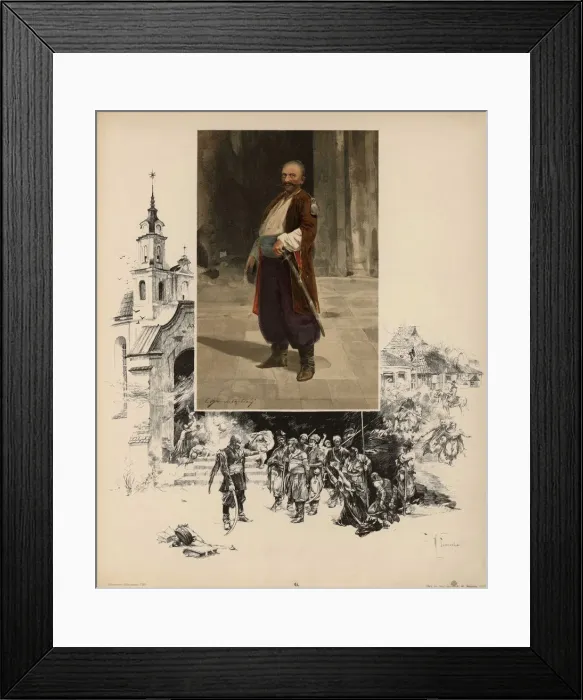 Framed Print : Portrait of Ivan Gonta (c1740-1768), 1899-1900 Framed Print : Portrait of Ivan Gonta (c1740-1768), 1899-1900