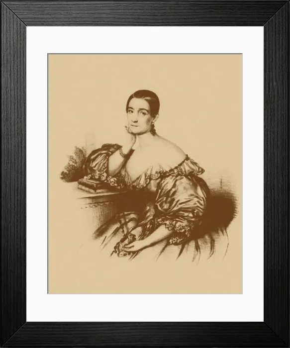 Framed Print : Portrait of the actress and singer Nadezhda Vasilyevna Repina (1809-1867), 1830s Framed Print : Portrait of the actress and singer Nadezhda Vasilyevna Repina (1809-1867), 1830s