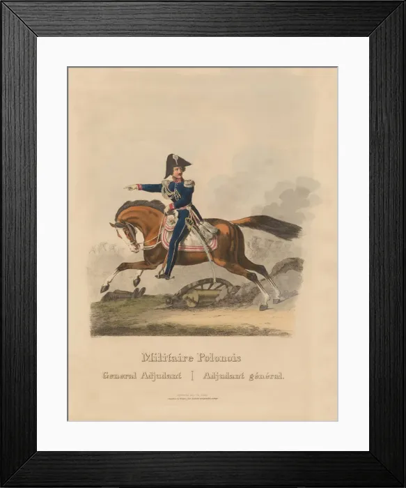 Framed Print : The Polish Army 1831: Adjutant general, 1831 Framed Print : The Polish Army 1831: Adjutant general, 1831