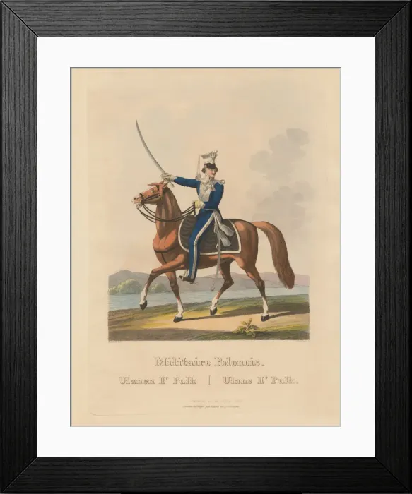 Framed Print : The Polish Army 1831: Uhlans of the 2nd Pulk, 1831 Framed Print : The Polish Army 1831: Uhlans of the 2nd Pulk, 1831