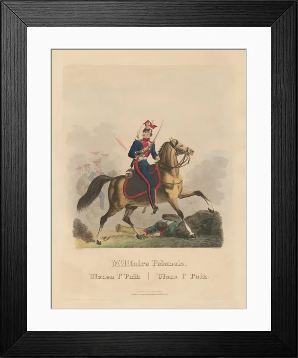Framed Print : The Polish Army 1831: Uhlans of the 1st Pulk, 1831 Framed Print : The Polish Army 1831: Uhlans of the 1st Pulk, 1831