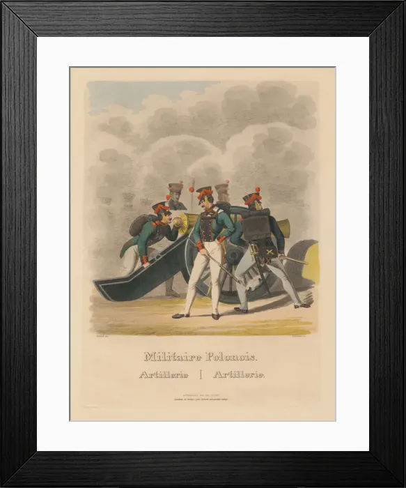 Framed Print : The Polish Army 1831: Artillery, 1831 Framed Print : The Polish Army 1831: Artillery, 1831