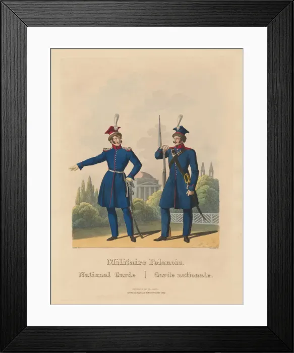 Framed Print : The Polish Army 1831: The National Guard (Garde nationale), 1831 Framed Print : The Polish Army 1831: The National Guard (Garde nationale), 1831