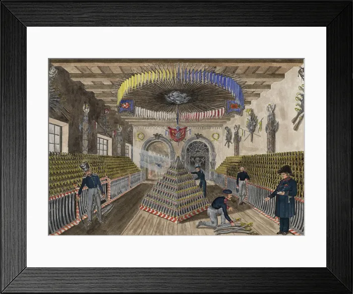 Framed Print : The Warsaw Arsenal. Armory of the cavalry, 1829 Framed Print : The Warsaw Arsenal. Armory of the cavalry, 1829