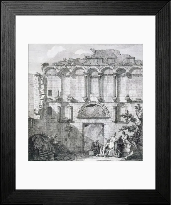 Framed Print : The Porta Aurea, pub. 1764. Creator: Robert Adam (1728-92) Framed Print : The Porta Aurea, pub. 1764. Creator: Robert Adam (1728-92)