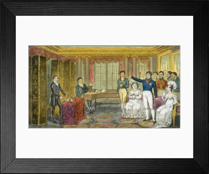 Framed Print : King George IV at Carlton House, pub. 1825. Creator: Isaac Robert Cruikshank (1789-1856) Framed Print : King George IV at Carlton House, pub. 1825. Creator: Isaac Robert Cruikshank (1789-1856)