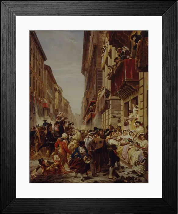 Framed Print : Carnival in Rome, 1859 Framed Print : Carnival in Rome, 1859