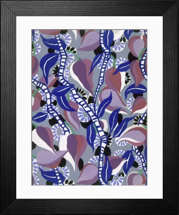 Framed Print : Wallpaper design by Maison Martine, pub. 1930. Creator: French School (20th Century) Framed Print : Wallpaper design by Maison Martine, pub. 1930. Creator: French School (20th Century)