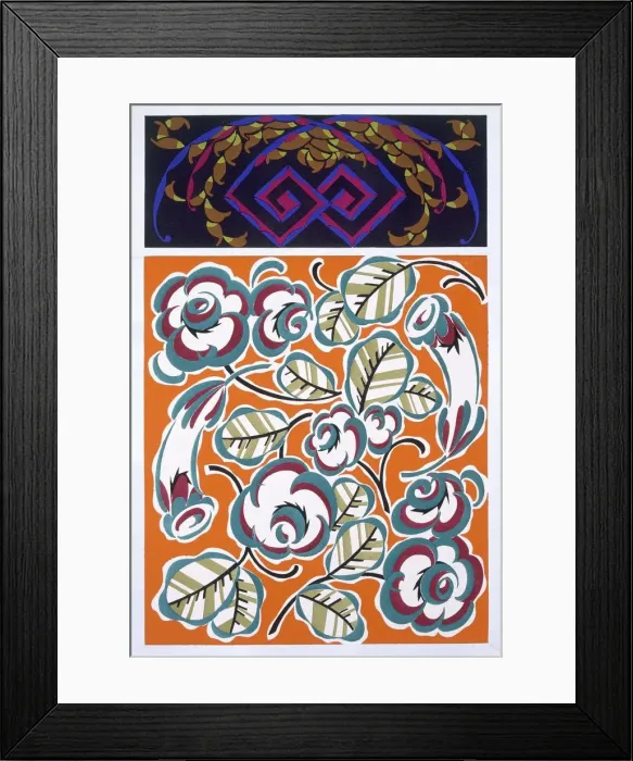Framed Print : Interior design pattern, pub. 1921. Creator: Auguste H. Thomas active 1910-1930s Framed Print : Interior design pattern, pub. 1921. Creator: Auguste H. Thomas active 1910-1930s
