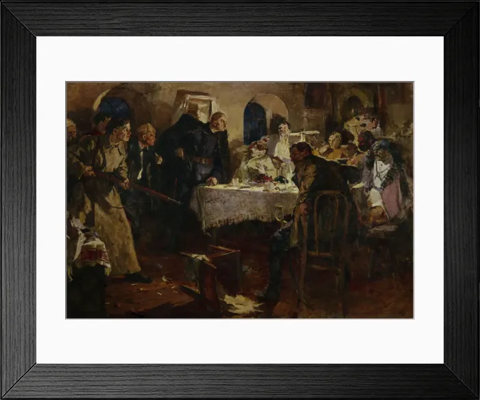 Framed Print : The disarming a military gang by Grigori Kotovsky, 1939 Framed Print : The disarming a military gang by Grigori Kotovsky, 1939