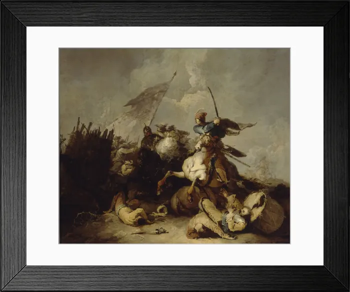 Framed Print : A battle. Found in the Collection of State A. Pushkin Museum of Fine Arts, Moscow Framed Print : A battle. Found in the Collection of State A. Pushkin Museum of Fine Arts, Moscow