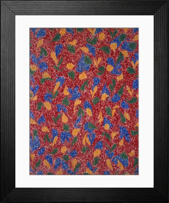 Framed Print : Marble endpaper, 1950s. Creator: English School (20th Century) Framed Print : Marble endpaper, 1950s. Creator: English School (20th Century)
