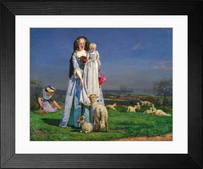 Framed Print : The Pretty Baa-Lambs, 1859 Framed Print : The Pretty Baa-Lambs, 1859