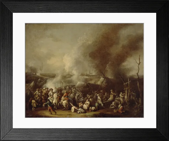 Framed Print : A Town Under Siege, 1730
