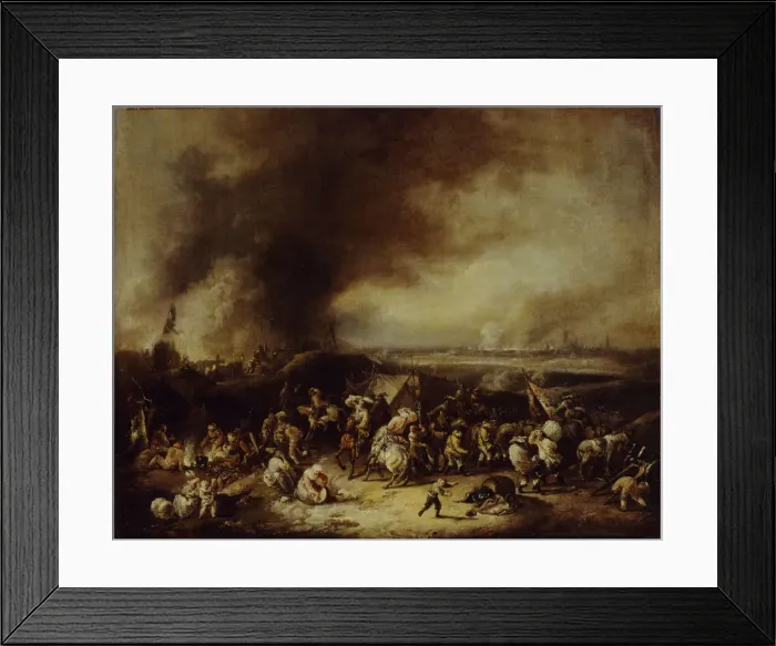 Framed Print : A Camp, 1730 Framed Print : A Camp, 1730