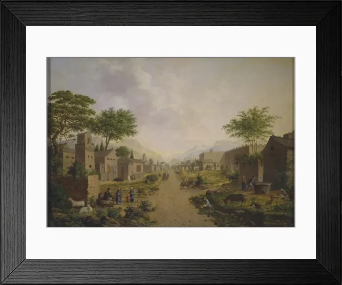 Framed Print : A Chinese town, 1864 Framed Print : A Chinese town, 1864