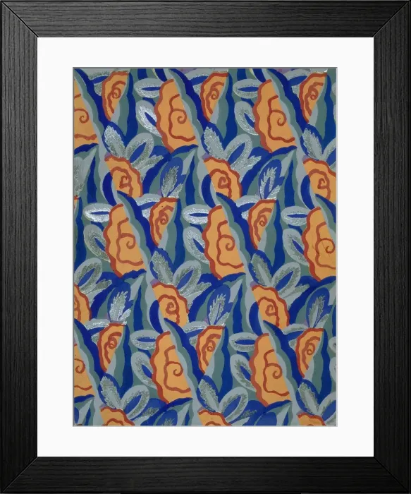 Framed Print : Wallpaper design by Maison Gaillard, pub. 1930. Creator: French School (20th Century) Framed Print : Wallpaper design by Maison Gaillard, pub. 1930. Creator: French School (20th Century)