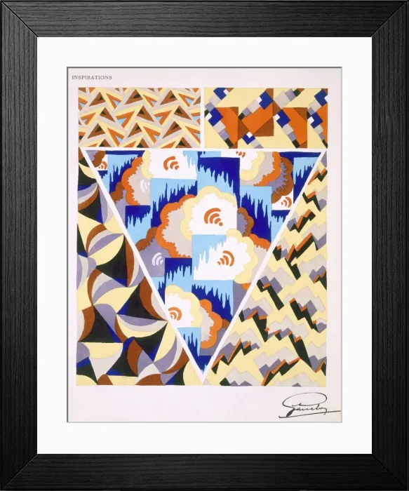 Framed Print : Interior design pattern, c1930s. Creator: French School (20th Century) Framed Print : Interior design pattern, c1930s. Creator: French School (20th Century)