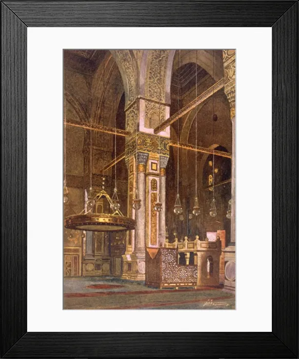 Framed Print : Mosque of Al-Rifa l, pub. 1949. Creator: Alhusain Fawzy (19th century) Framed Print : Mosque of Al-Rifa l, pub. 1949. Creator: Alhusain Fawzy (19th century)