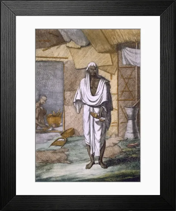 Framed Print : A cobbler, pub. 1808-12. Creator: Franz Balthazar Solvyns (1760-1824) Framed Print : A cobbler, pub. 1808-12. Creator: Franz Balthazar Solvyns (1760-1824)