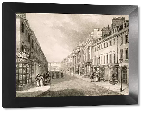 Milsom Street, c1883. Creator: R. Woodroffe (fl. 1835-1854)