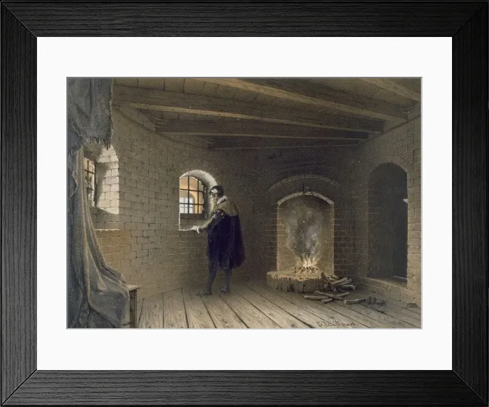 Framed Print : Prison of Duke John, son of Gustav I, at Gripsholm, following Eriks deposition, pub Framed Print : Prison of Duke John, son of Gustav I, at Gripsholm, following Eriks deposition, pub