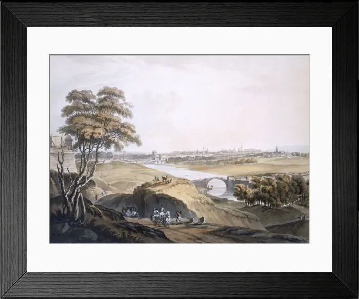 Framed Print : View of Dublin. Creator: Irish school, (18th century) Framed Print : View of Dublin. Creator: Irish school, (18th century)