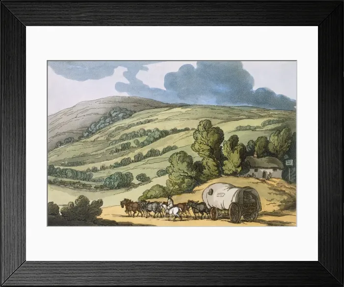 Framed Print : Taunton Vale, Somersetshire, pub. 1822. Creator: Thomas Rowlandson (1756-1827) Framed Print : Taunton Vale, Somersetshire, pub. 1822. Creator: Thomas Rowlandson (1756-1827)