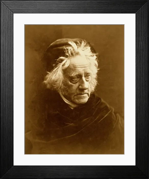 Framed Print : Sir Frederick William Herschel (1738 - 1822), pub. 1867. Creator: Julia Margaret Cameron Framed Print : Sir Frederick William Herschel (1738 - 1822), pub. 1867. Creator: Julia Margaret Cameron