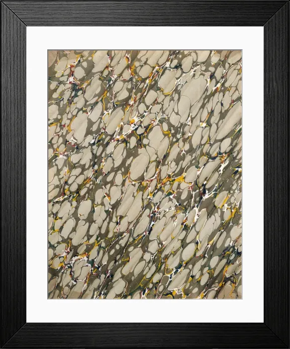 Framed Print : Marble endpaper, 1950s. Creator: English School (20th Century) Framed Print : Marble endpaper, 1950s. Creator: English School (20th Century)