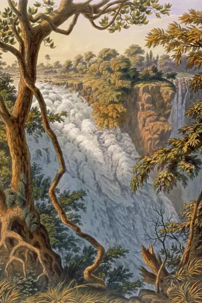 Victoria Falls: The Leaping Water, pub. 1864. Creator: Thomas Baines (1820-75)