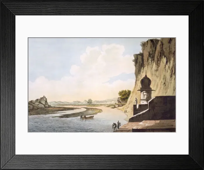 Framed Print : A View of the Gaut at Etawa, on the Banks of the River Jumna, pub. 1785-88. Creator Framed Print : A View of the Gaut at Etawa, on the Banks of the River Jumna, pub. 1785-88. Creator