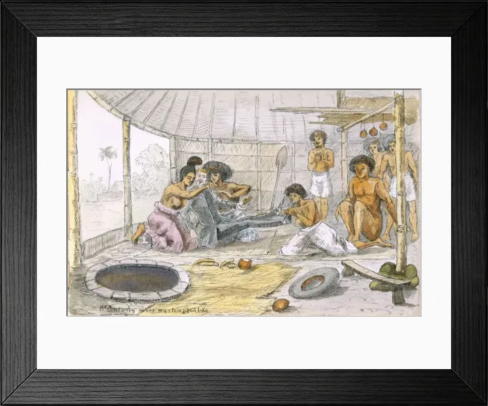 Framed Print : St. Anthony never was tempted like... ; c1880. Creator: English School (19th Century) Framed Print : St. Anthony never was tempted like... ; c1880. Creator: English School (19th Century)