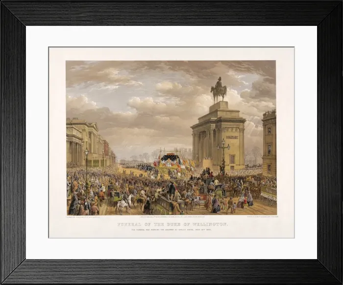 Framed Print : Funeral of the Duke of Wellington, 18th November 1852, pub. 1853. Creator: Louis Haghe Framed Print : Funeral of the Duke of Wellington, 18th November 1852, pub. 1853. Creator: Louis Haghe