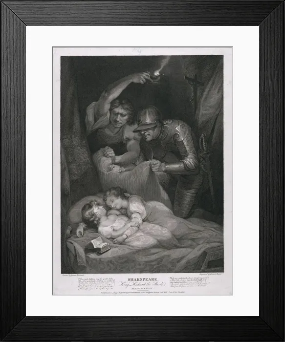 Framed Print : King Richard the Third: Act IV, Scene III (The Murder of the Princes in the Tower) pub Framed Print : King Richard the Third: Act IV, Scene III (The Murder of the Princes in the Tower) pub