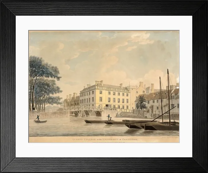 Framed Print : Queens College in the University of Cambridge, pub 1800. Creator: Thomas Malton (1748 - 1804) Framed Print : Queens College in the University of Cambridge, pub 1800. Creator: Thomas Malton (1748 - 1804)