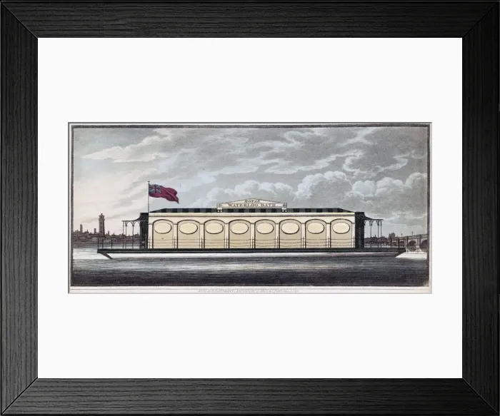 Framed Print : The Royal Waterloo Bath, pub. 1819. Creator: English School (19th Century) Framed Print : The Royal Waterloo Bath, pub. 1819. Creator: English School (19th Century)