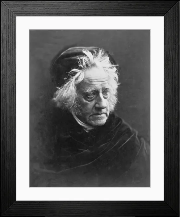 Framed Print : Sir Frederick William Herschel (1738 - 1822), pub. 1867. Creator: Julia Margaret Cameron Framed Print : Sir Frederick William Herschel (1738 - 1822), pub. 1867. Creator: Julia Margaret Cameron